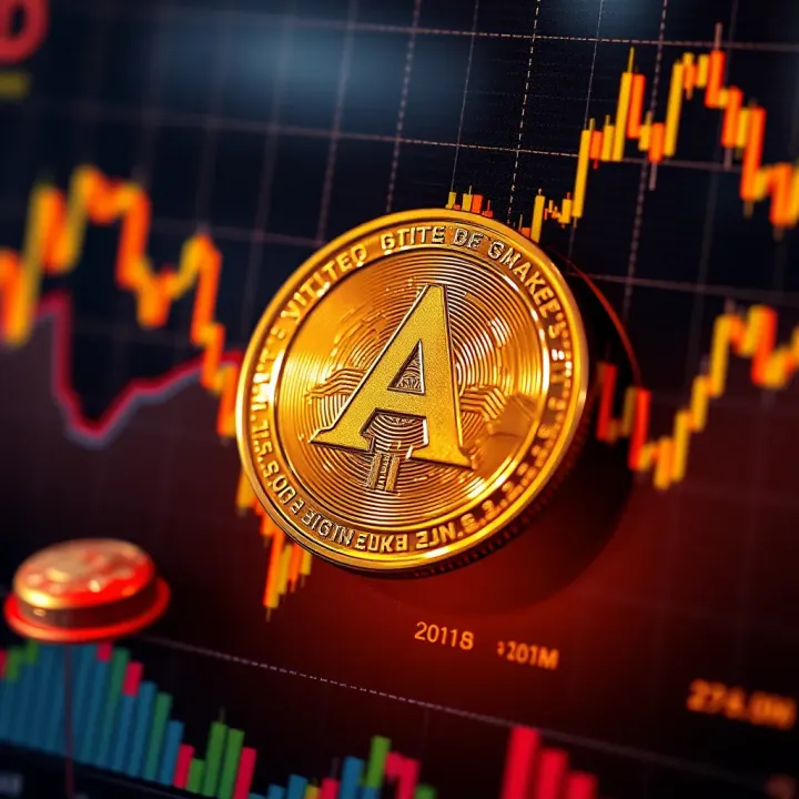 Graph showing Ace Coin price fluctuations over recent months with upward and downward trends
