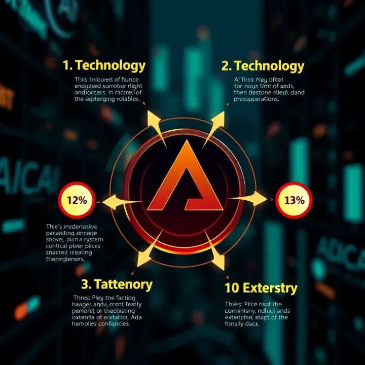 Key Factors Impacting Ada Coin Price Dynamics Infographic showing factors affecting Ada Coin value including technology and external influences