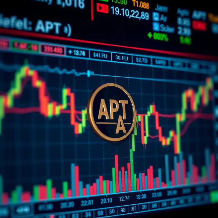 Technical and Market Analysis of APT Coin Detailed chart displaying technical indicators and market fluctuations for digital currency