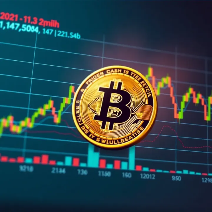 Graph showing Bitcoin Cash price movements over time with key trend indicators