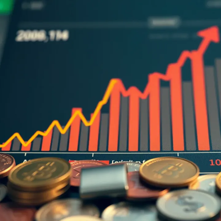 Graph showing currency value trends and investment performance in Pakistan