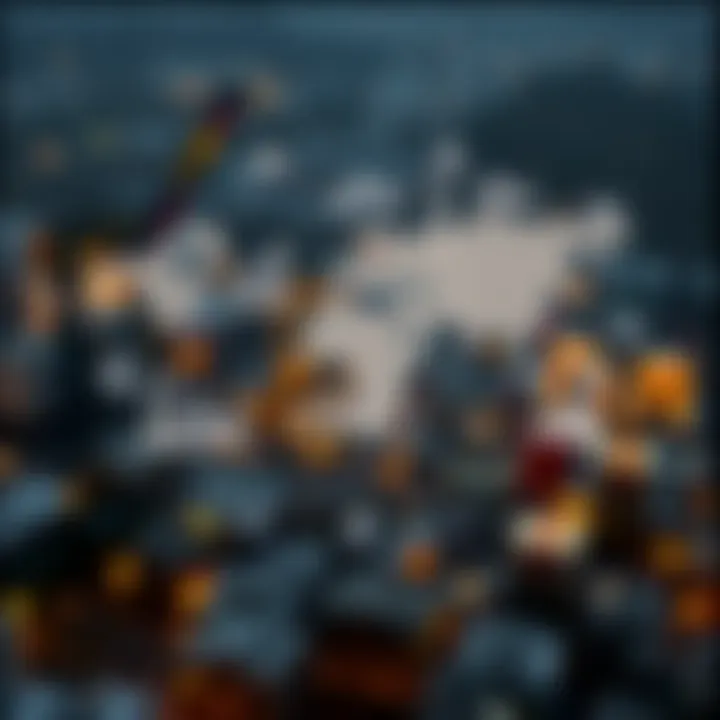 Adani Group's Strategic Influence Across South Asian Industries Illustration of interconnected industries representing the Adani group's influence across South Asia