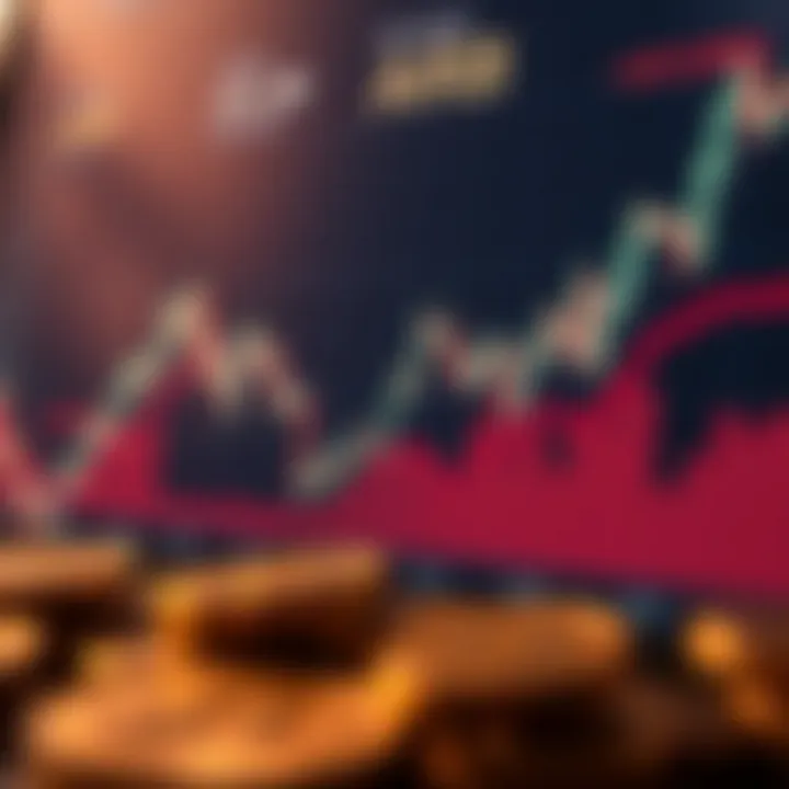 Chart showing ARB cryptocurrency price fluctuations over time with market trend lines