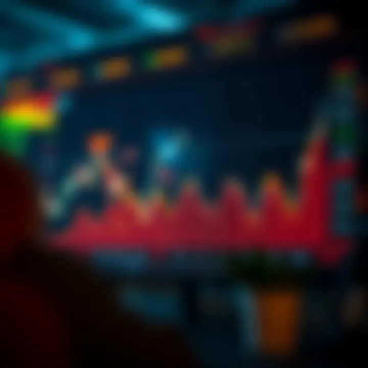 Graph showing upward and downward trends of ATOM cryptocurrency prices over several months