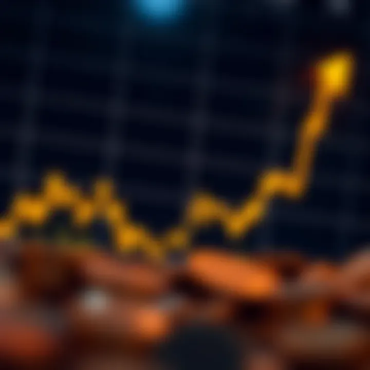 Graph showing upward trend and fluctuations in AXS coin price over time