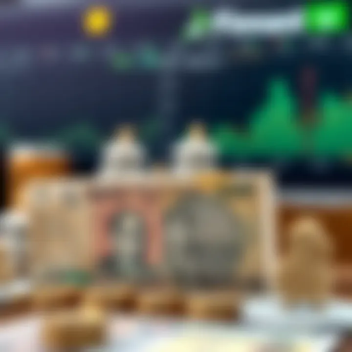 Pakistani Rupee with investment-related icons highlighting currency investment strategies in Pakistan