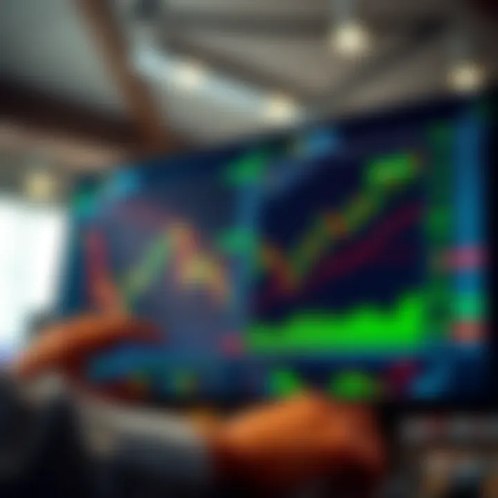 Forex Trading Platform Interface with Currency Pairs and Market Data User navigating a forex trading platform interface displaying currency pairs and live market data