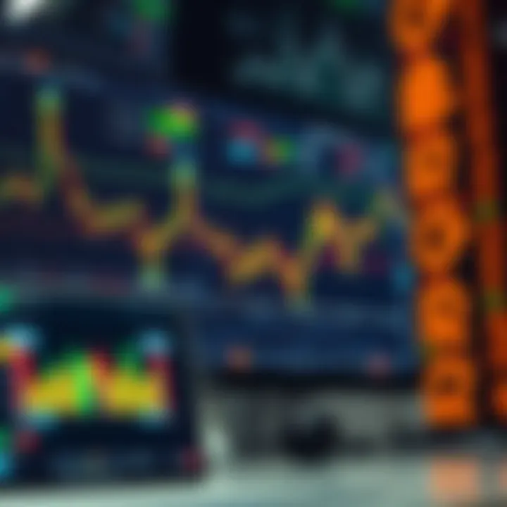 Illustration of various financial charts and trading platforms representing stocks, forex, and cryptocurrency markets