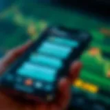 A smartphone screen displaying a cryptocurrency discussion group on a messaging app with various chat bubbles showing crypto terms and icons
