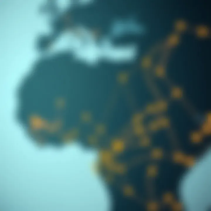 Map highlighting developing economies and their trade relationships focusing on non-investment trade flows