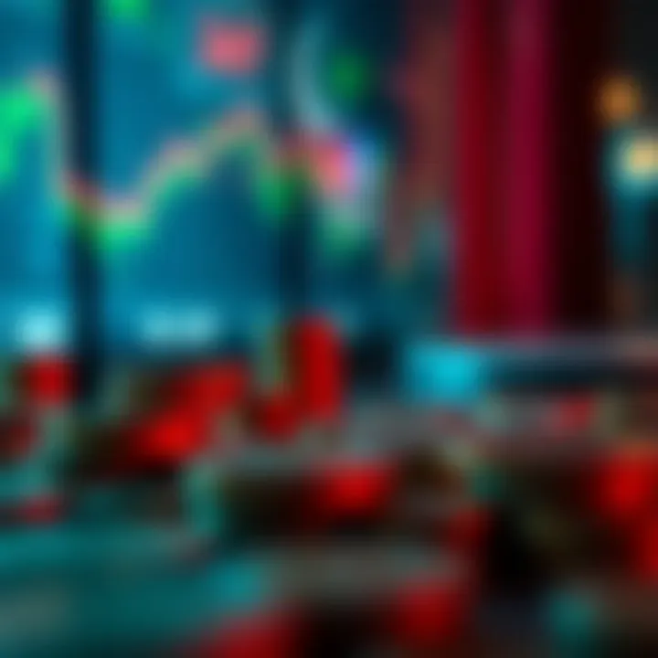 Illustration of economic factors influencing currency value including global markets and government policies