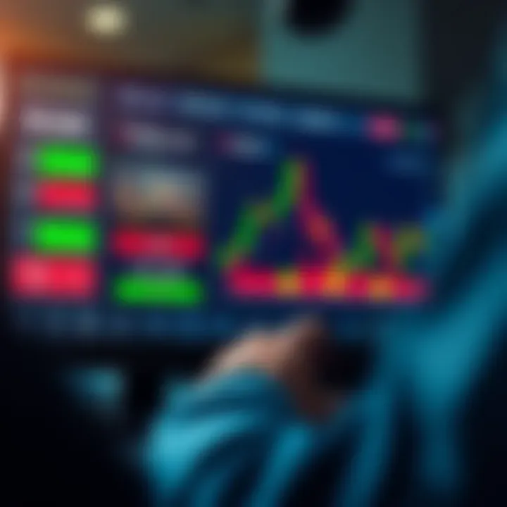 Digital interface showing risk management features including stop-loss and portfolio diversification strategies