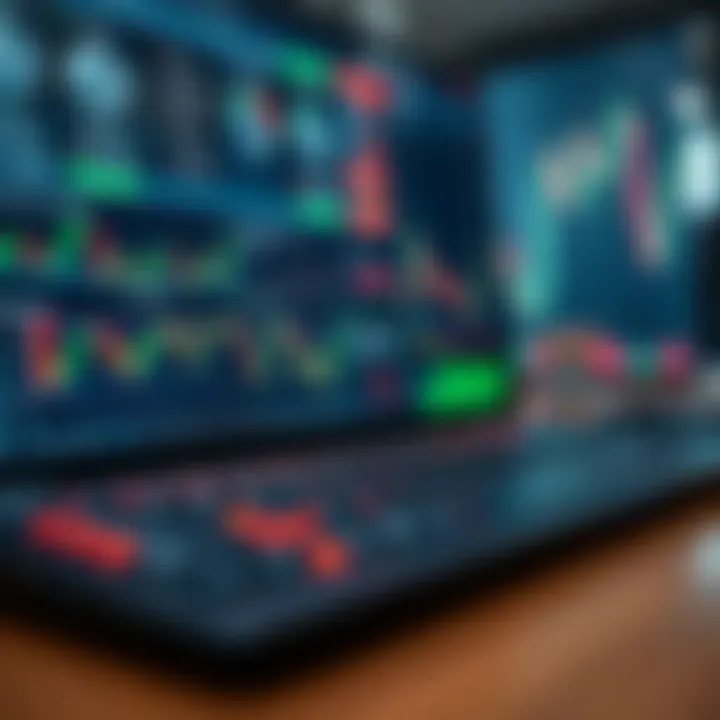 Interface showcasing various trading tools and charts on a digital platform