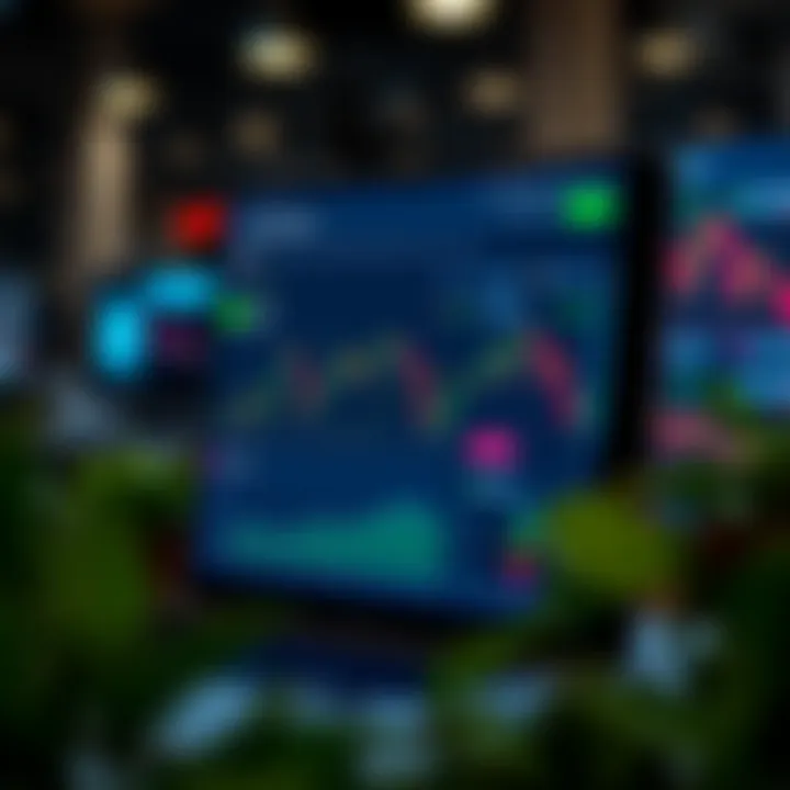 User interface of Deriv.com trading app showcasing market charts and trading options