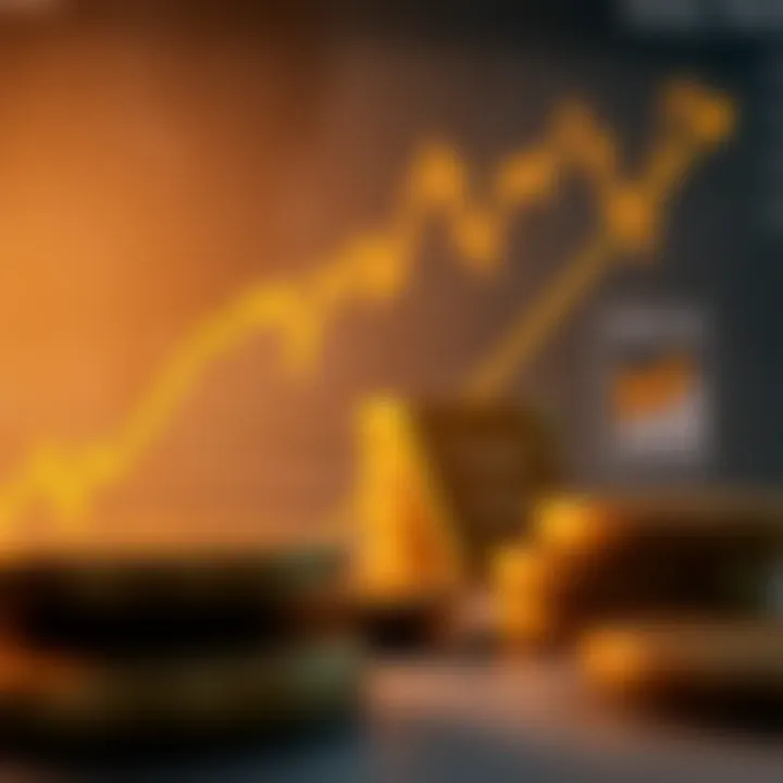 Graph illustrating factors influencing gold value and its impact on the Pakistani market