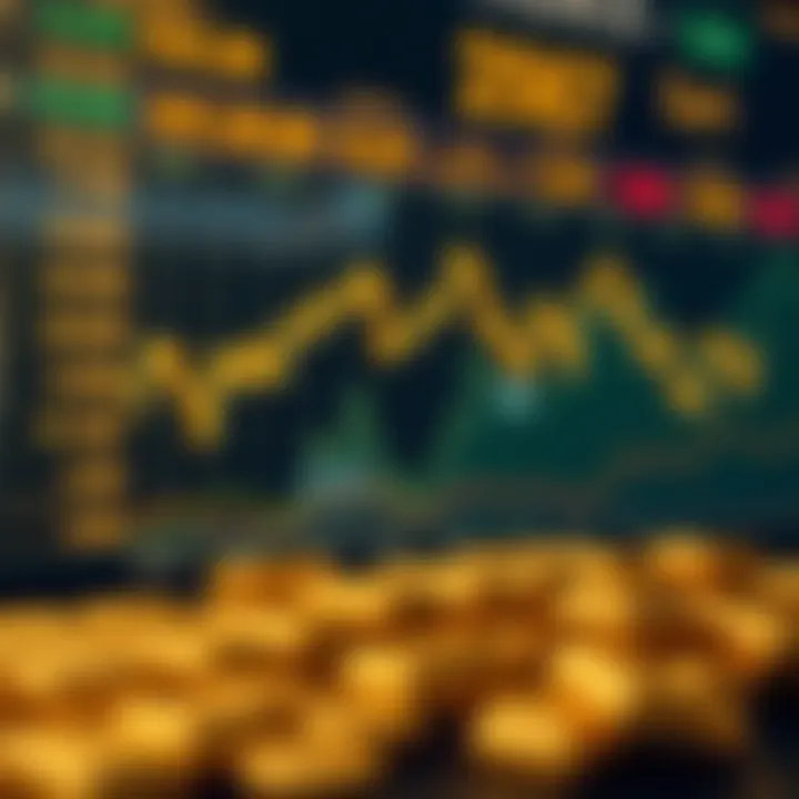 Chart showing gold price trends and economic indicators affecting gold rates in Pakistan