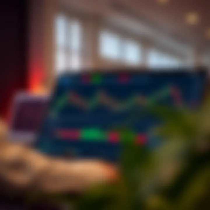 Screenshot of TradingView platform displaying candlestick charts and technical indicators for market analysis