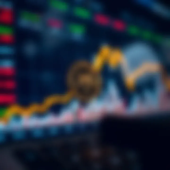 Graph showing upward and downward trends of Matic Coin price with market indicators