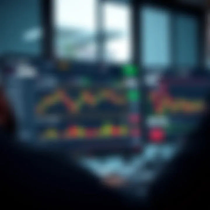 Dashboard view of Quotex demo trading platform showing charts and trading options