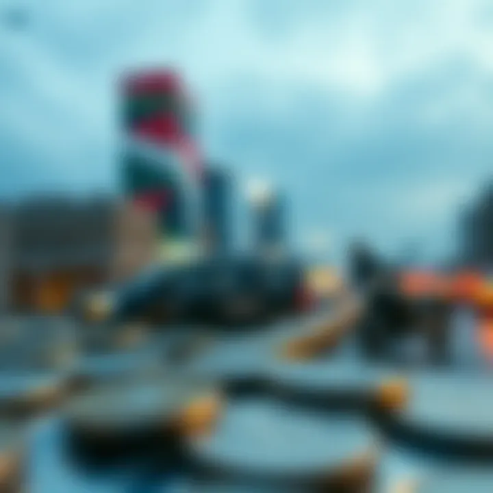 Illustration of political and global market factors impacting currency value fluctuations