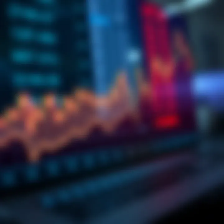 Graph illustrating the growth and fluctuations in Contracts for Difference trading