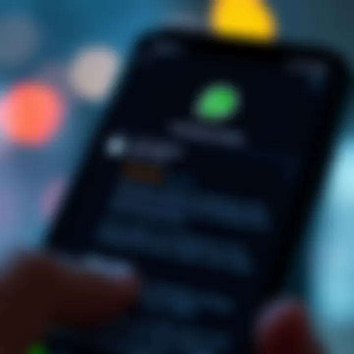Secure mobile phone screen showing notifications and security icons highlighting safe group joining practices