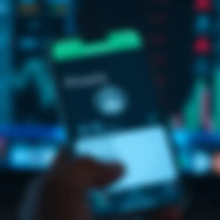 Secure smartphone interface showing privacy settings for messaging apps