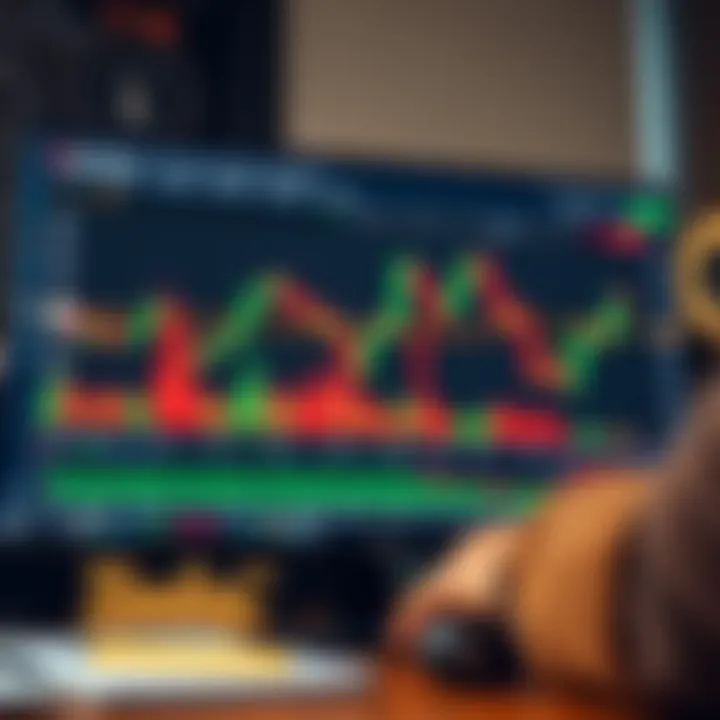 TradingView platform showing advanced chart indicators for binary options trading