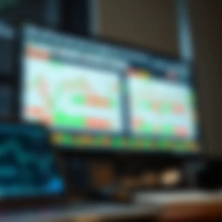 TradingView interface displaying multiple chart types with customizable indicators