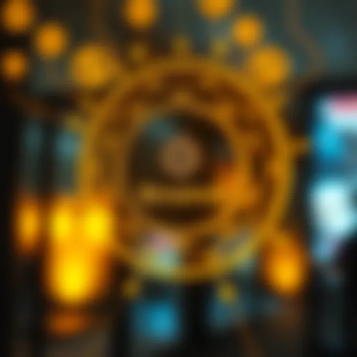 Illustration of a secure digital network symbolizing safe communication within Binance WhatsApp groups