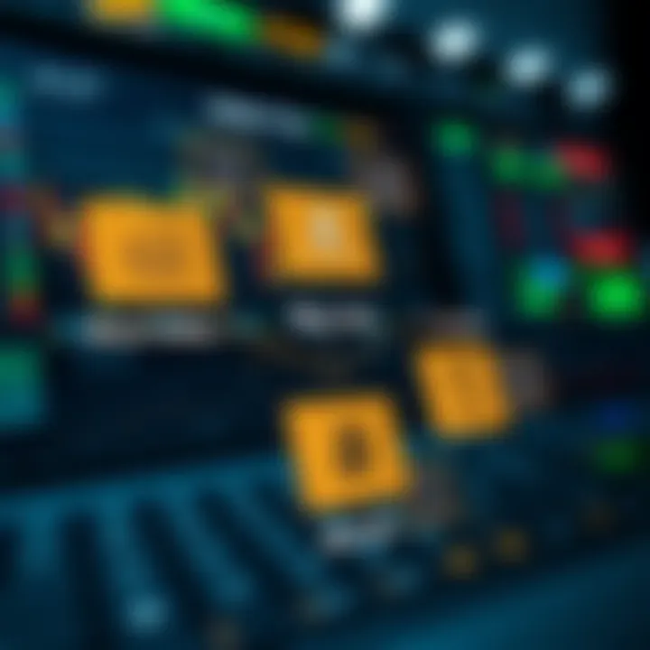 Diagram illustrating the core concepts of binary trading and option types