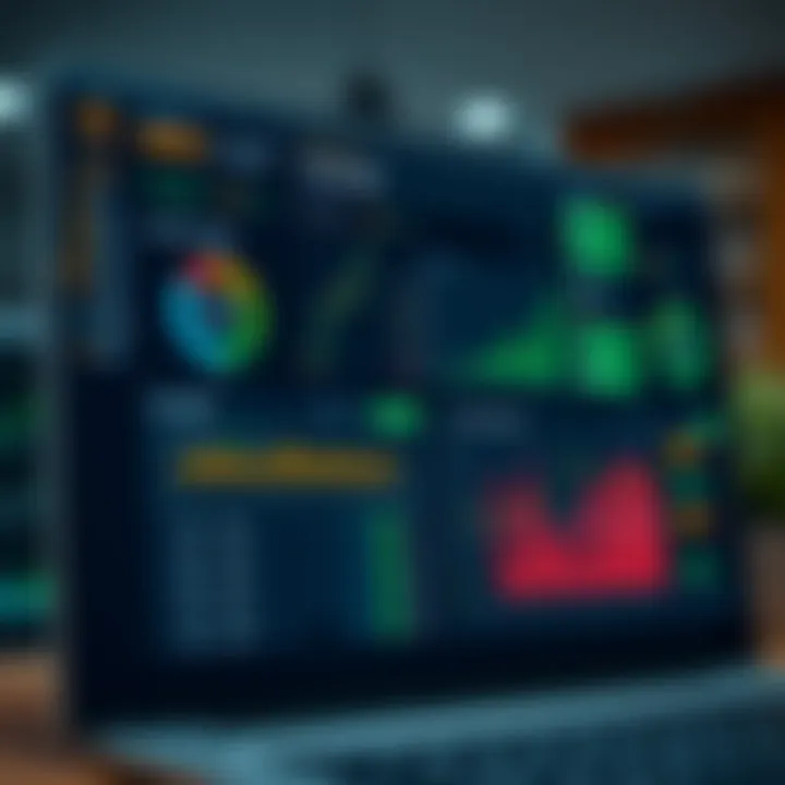 Dashboard overview of a trading account with charts and account management options