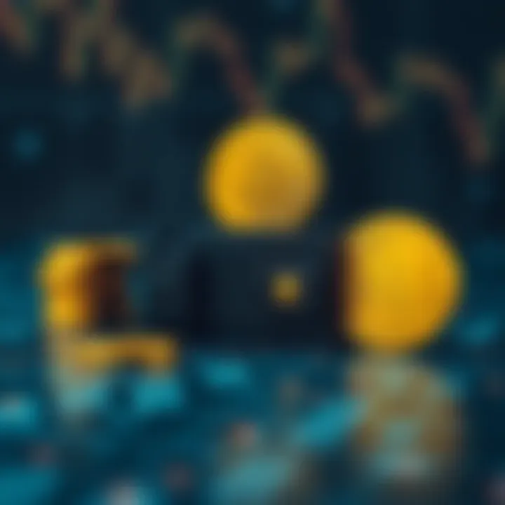 Illustration showing a digital wallet with cryptocurrency coins and a lock symbolizing security and holding assets