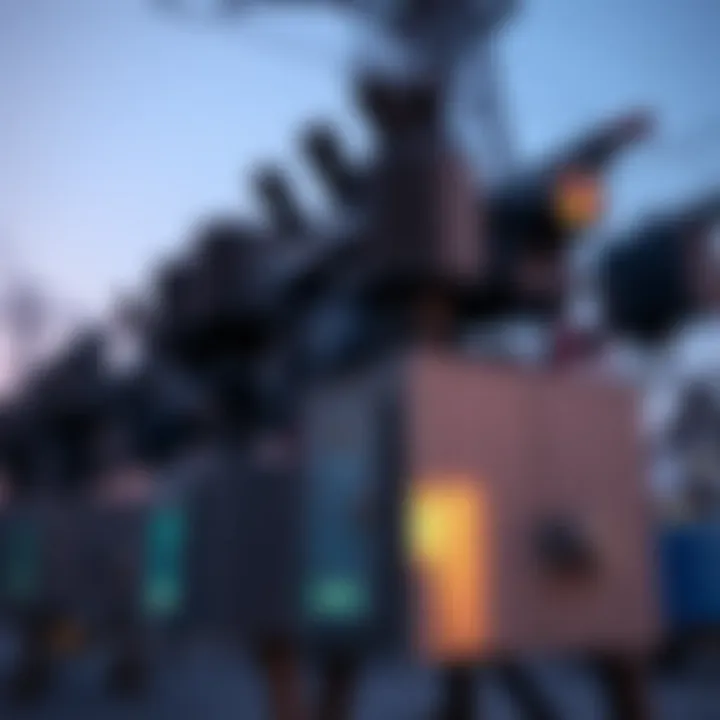 Illustration of electrical load balancer maintaining stability in an electric grid system