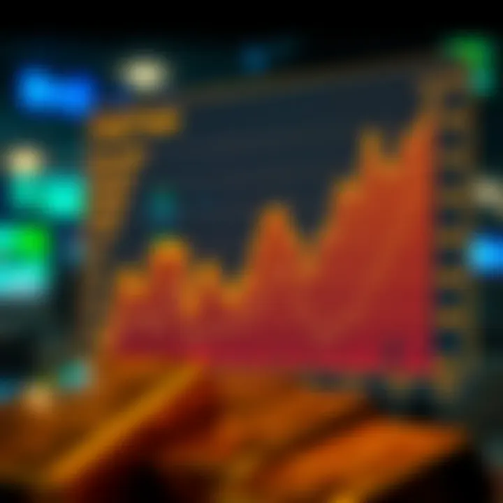 Graph depicting fluctuations in Pakistan's gold price influenced by market and economic factors