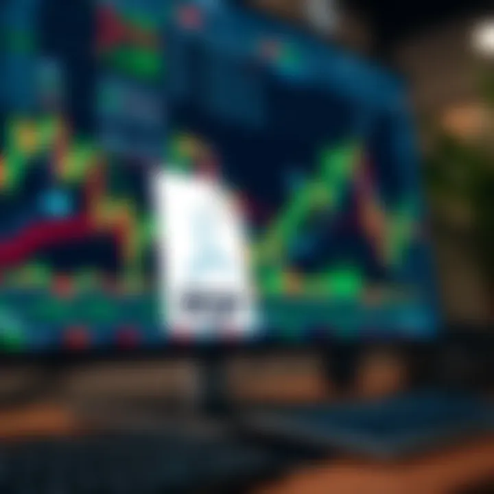 PDF document icon next to a computer screen showing trading strategy resources for enhancing market analysis skills