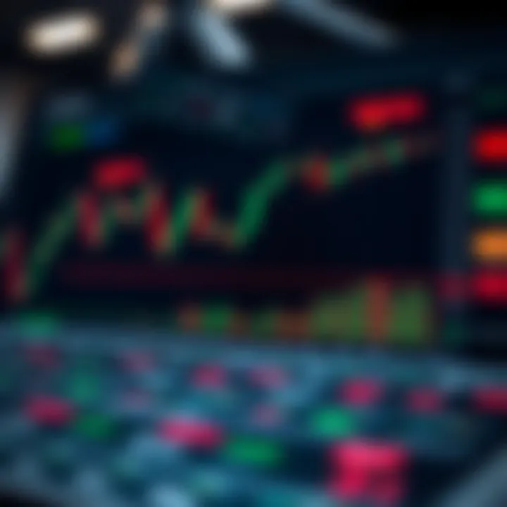 Graph highlighting market trends with supply and demand zones indicated for trading decisions