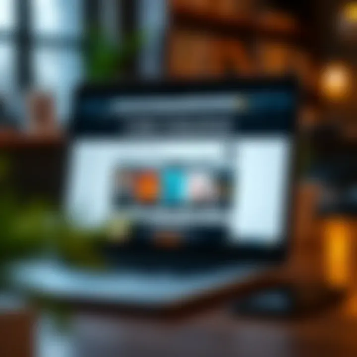 Laptop screen displaying a website offering free downloadable trading books in PDF format