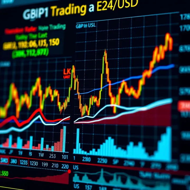 Chart illustrating the impact of central bank policies on GBP/USD currency pair with comparative interest rate indicators from the UK and US