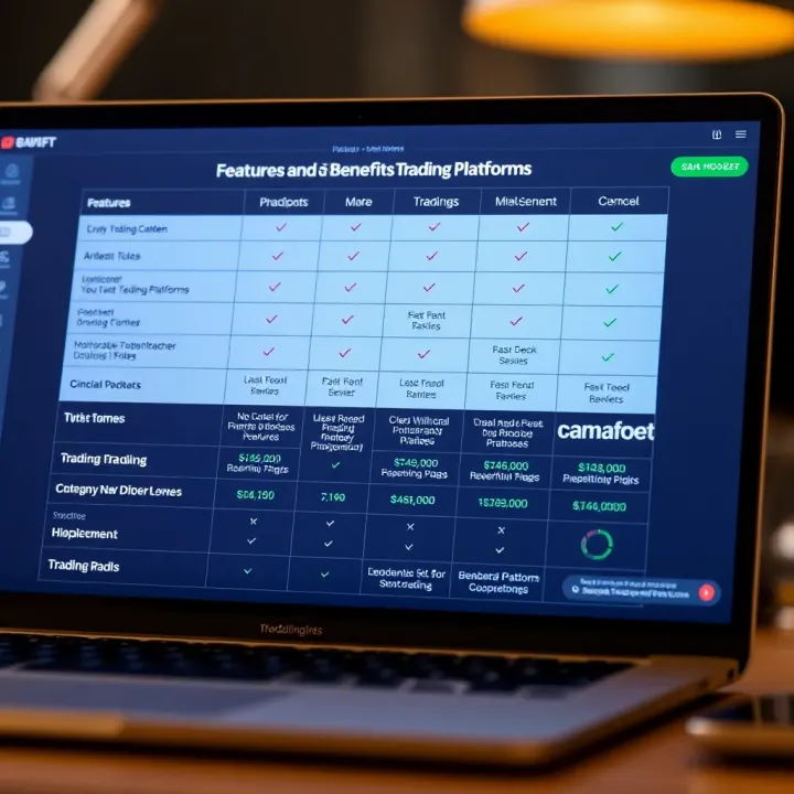 Comparison of Features and Benefits Among Trading Platforms in Pakistan Chart showing comparison of features and benefits of different trading platforms in Pakistan