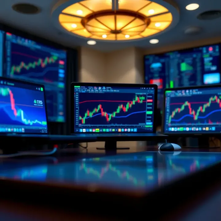 Various online learning platforms displaying trading course interfaces