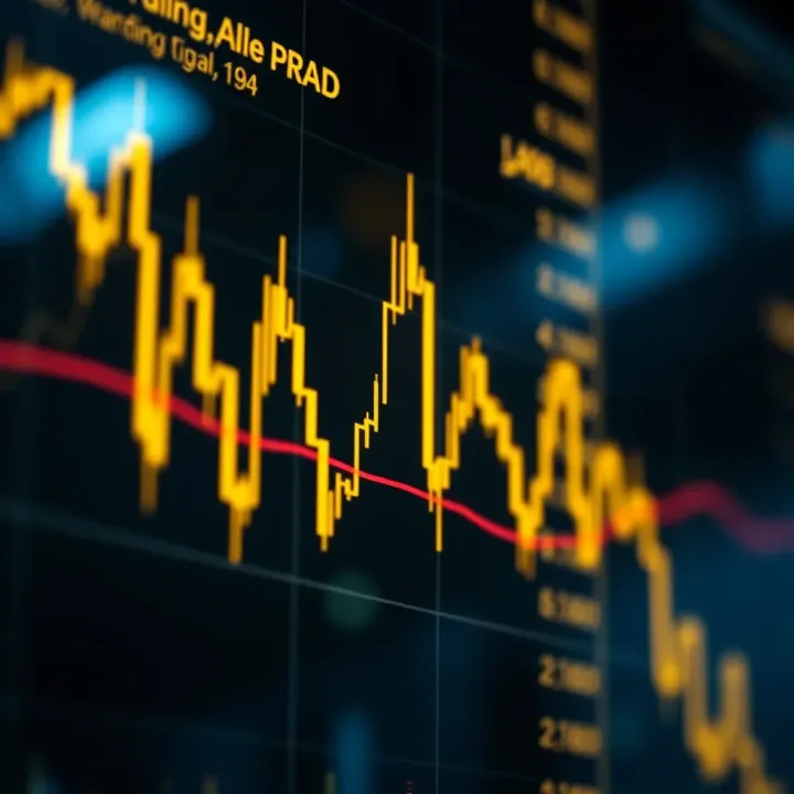 Gold Price Trend Chart Highlighting Trading Signals Graph depicting gold price trends with signal alerts highlighted for decision making