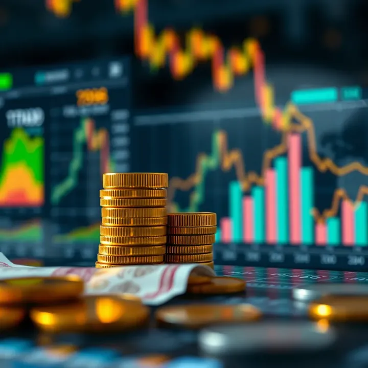 Impact of Currency Fluctuations and Global Factors on Gold Investment Visual representation of currency fluctuations and global market factors impacting gold investment decisions