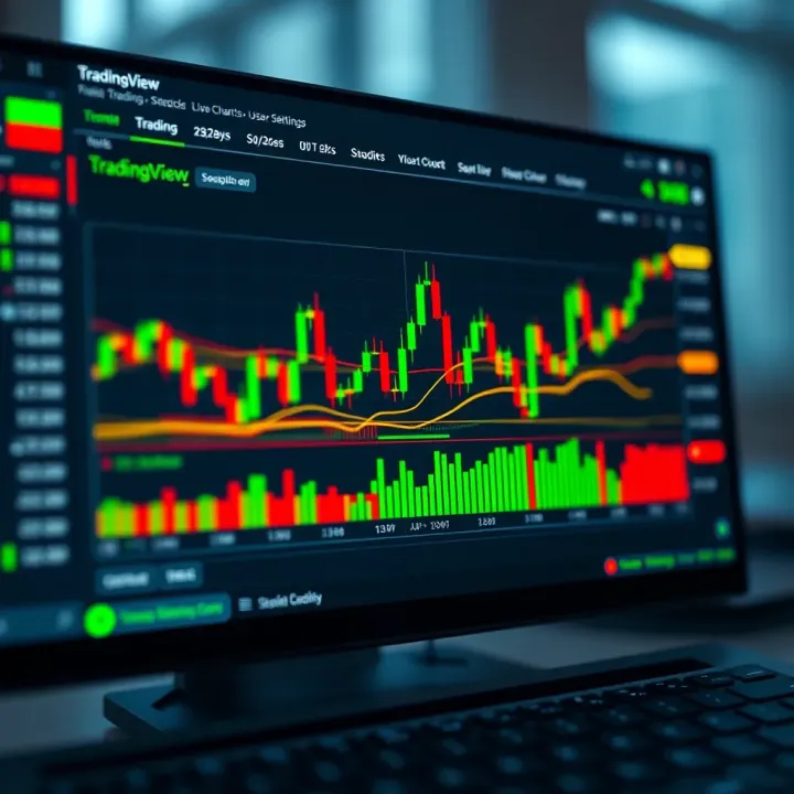 Customized TradingView interface showing multiple chart types and user settings for enhanced trading insights