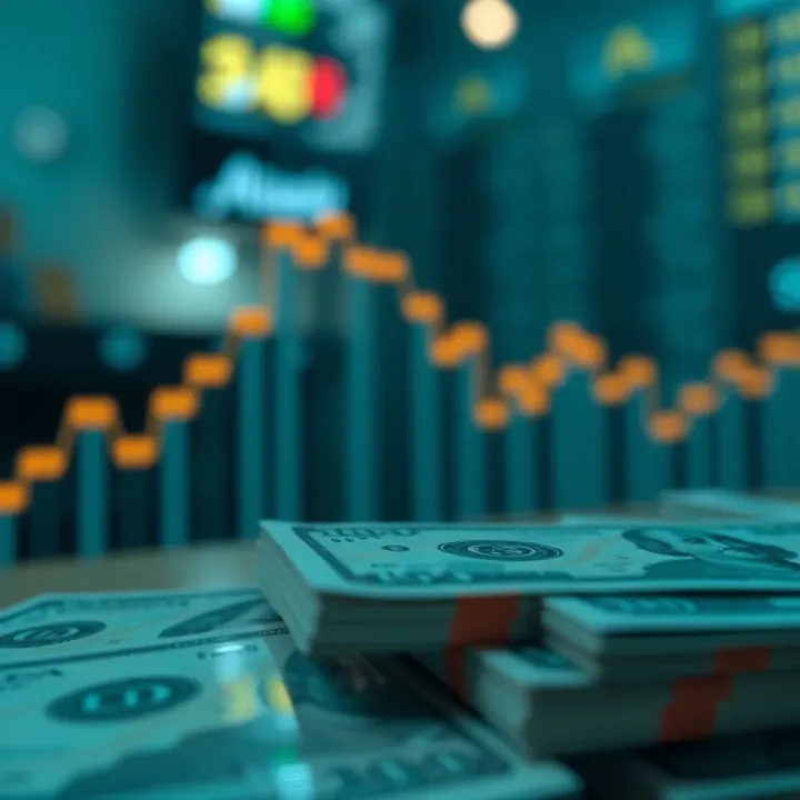 Illustration of economic indicators and government policies influencing the USD to PKR currency value