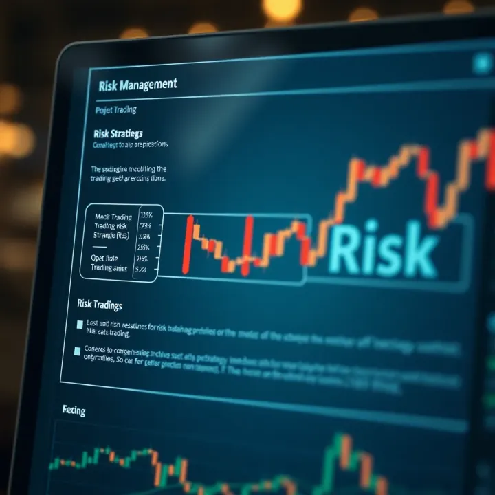Diagram illustrating risk management strategies with charts and protective measures