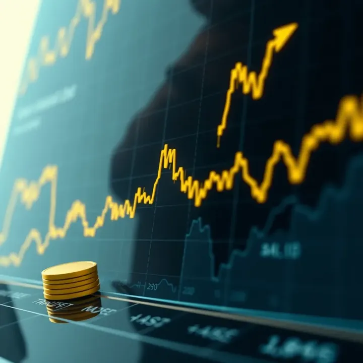 Graph illustrating key factors influencing gold price changes in the market