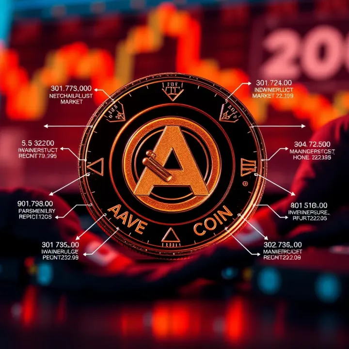 Key Factors Impacting Aave Coin Value Visual representation of factors influencing Aave coin value including market trends, technology updates, and investor sentiment