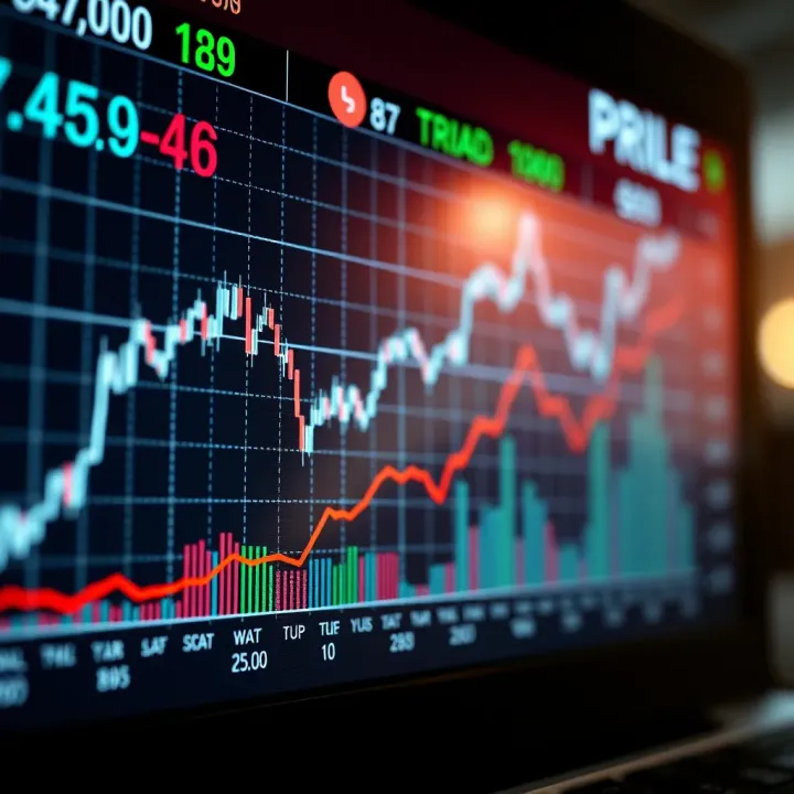 Gala Coin Price Trends and Market Behavior Graph showing Gala Coin price fluctuations with upward and downward trends in a digital financial market setting