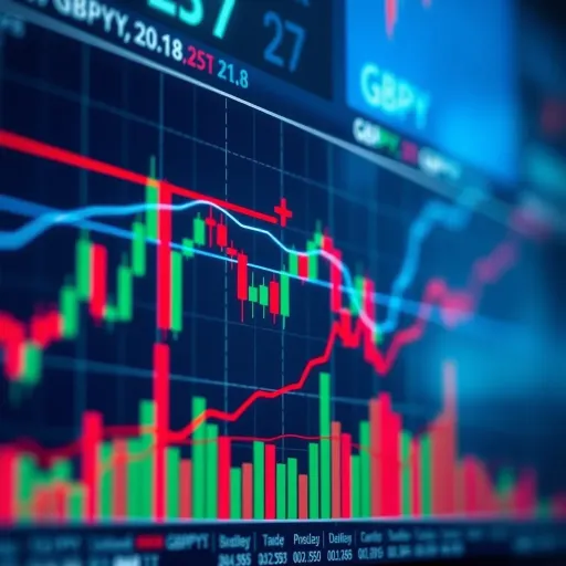 GBPJPY Currency Pair Price Trends and Support Levels Graph showing GBPJPY currency pair price fluctuations with trend lines and key support resistances